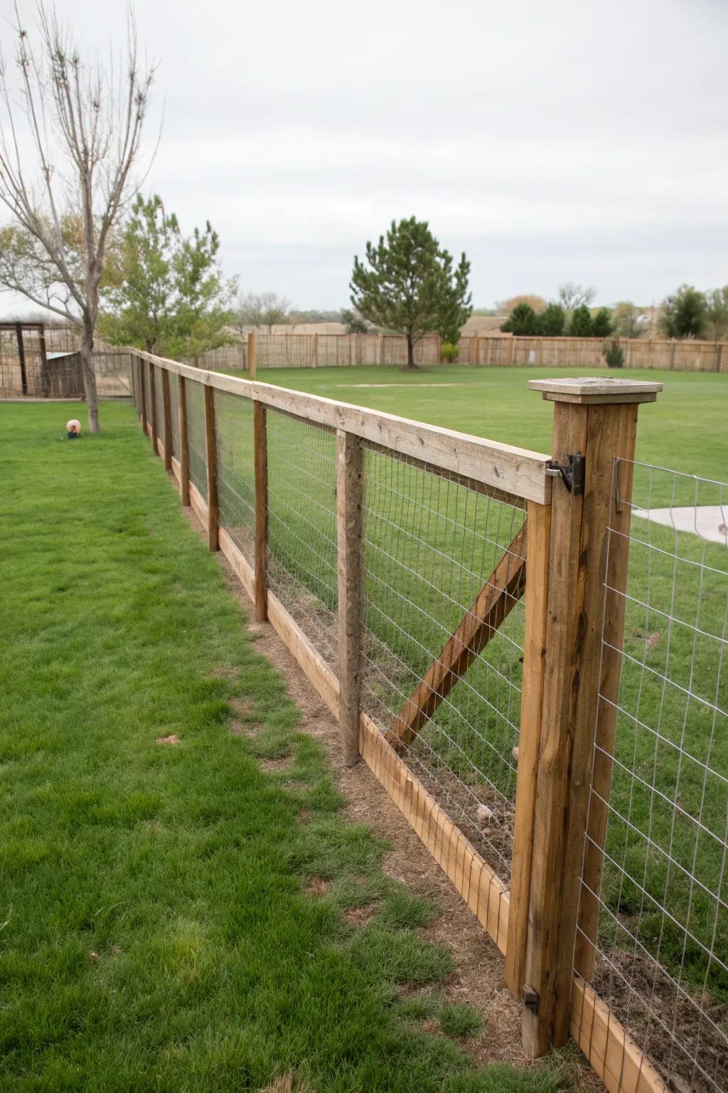 Wire mesh adds safety without sacrificing the view.