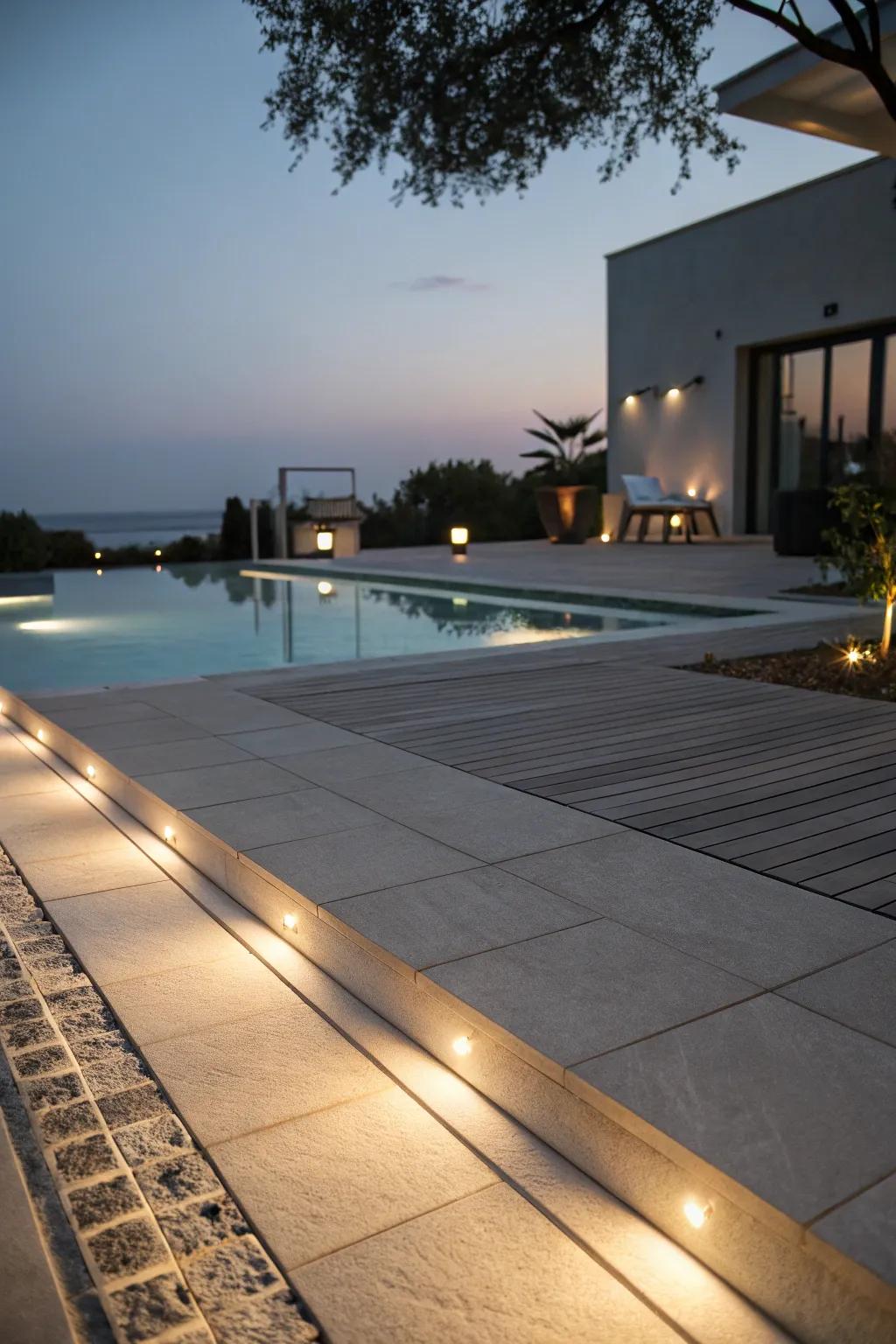 Subtle and elegant glow with hidden lighting.