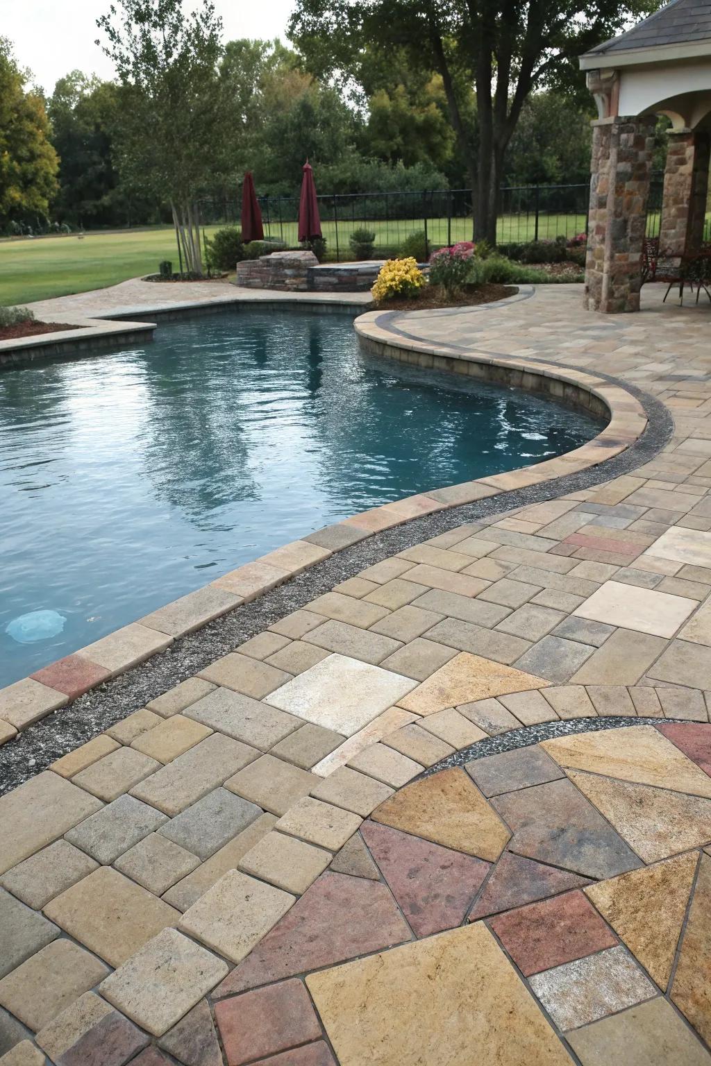 Pavers provide flexibility and durability.