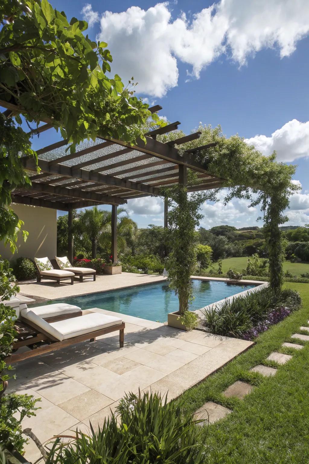 Stay cool with stylish shade structures.