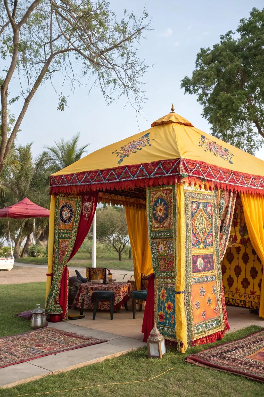 Add cultural flair with ethnic textiles and patterns.