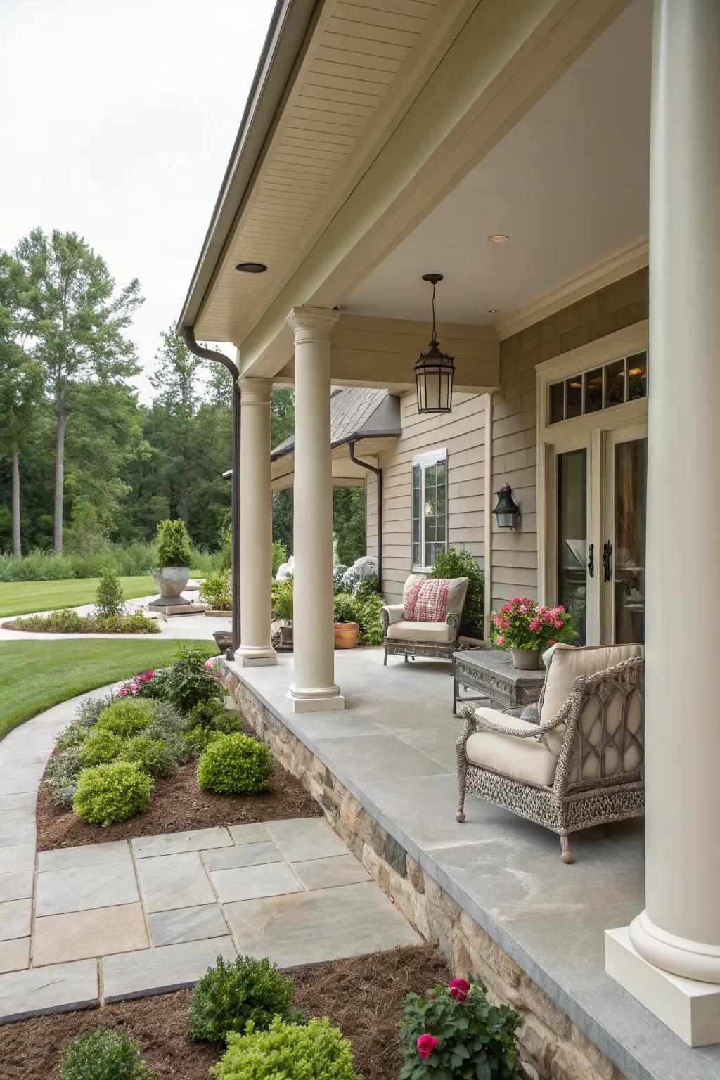 Neutral tones provide a versatile and clean aesthetic.