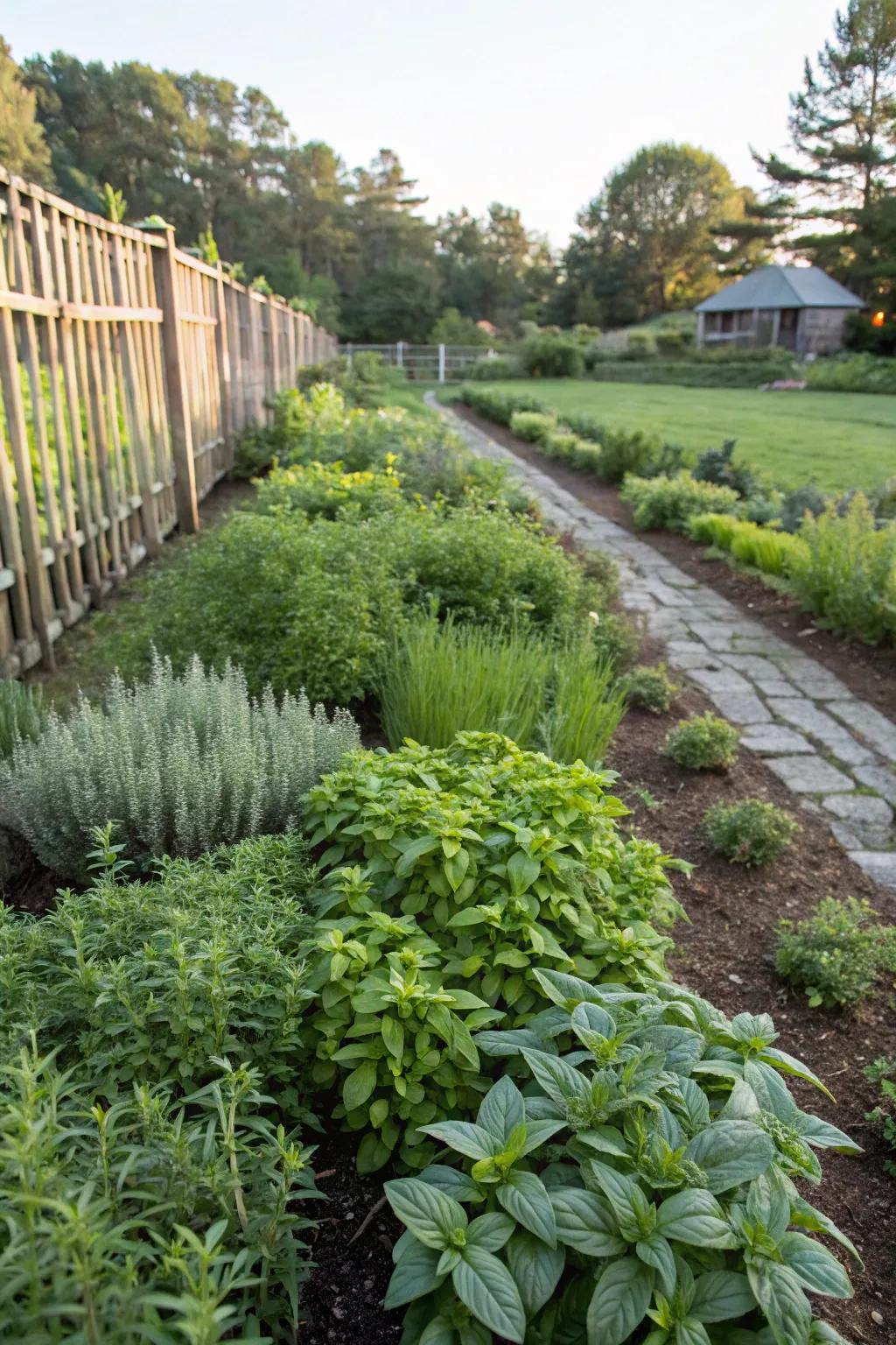 Edible borders providing both beauty and function.