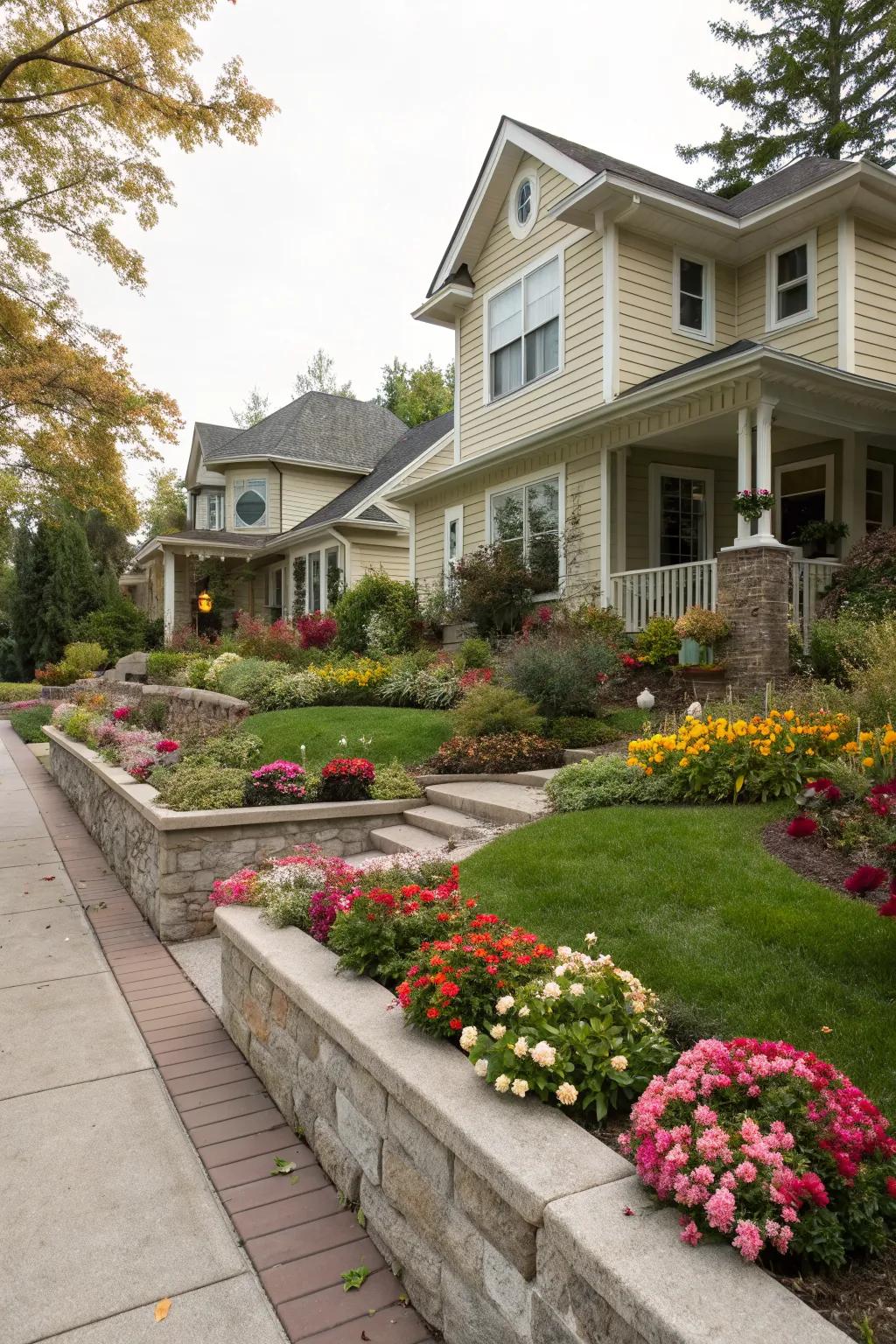 Integrating garden design with house architecture creates harmony.