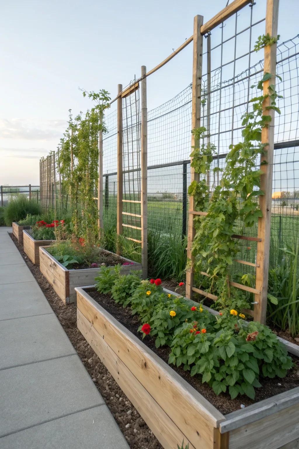 Vertical elements maximize space and add height.