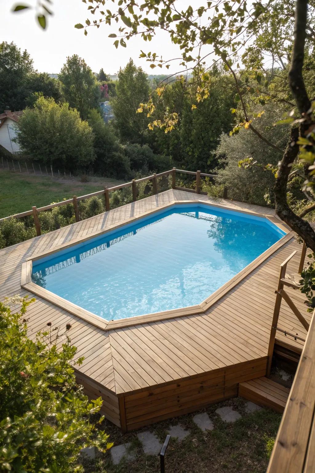 Unique deck designs add character and flair.