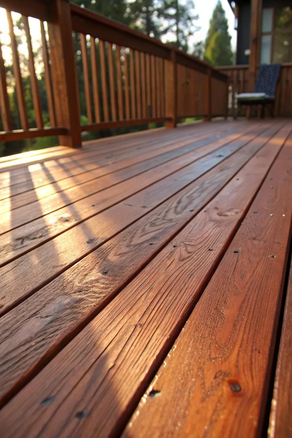 Celebrate redwood's natural beauty on your deck.