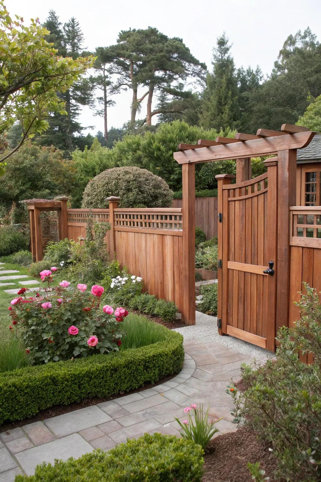 Seamless integration for a harmonious garden design.