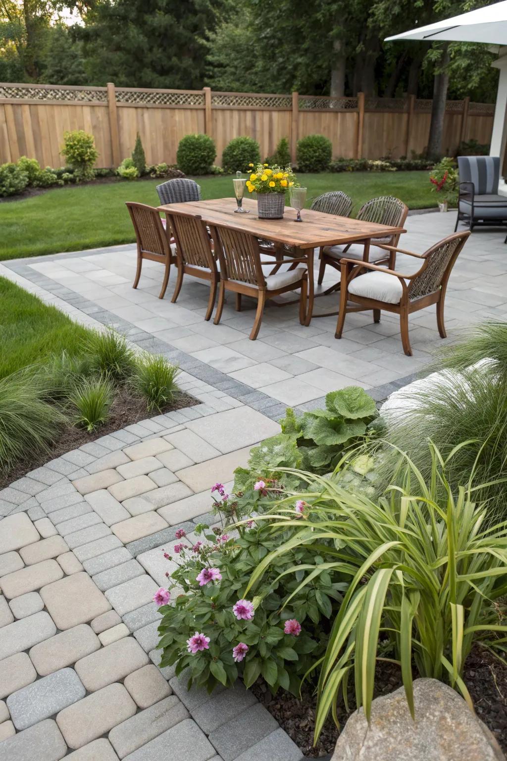 A versatile patio space enhances your outdoor living experience.
