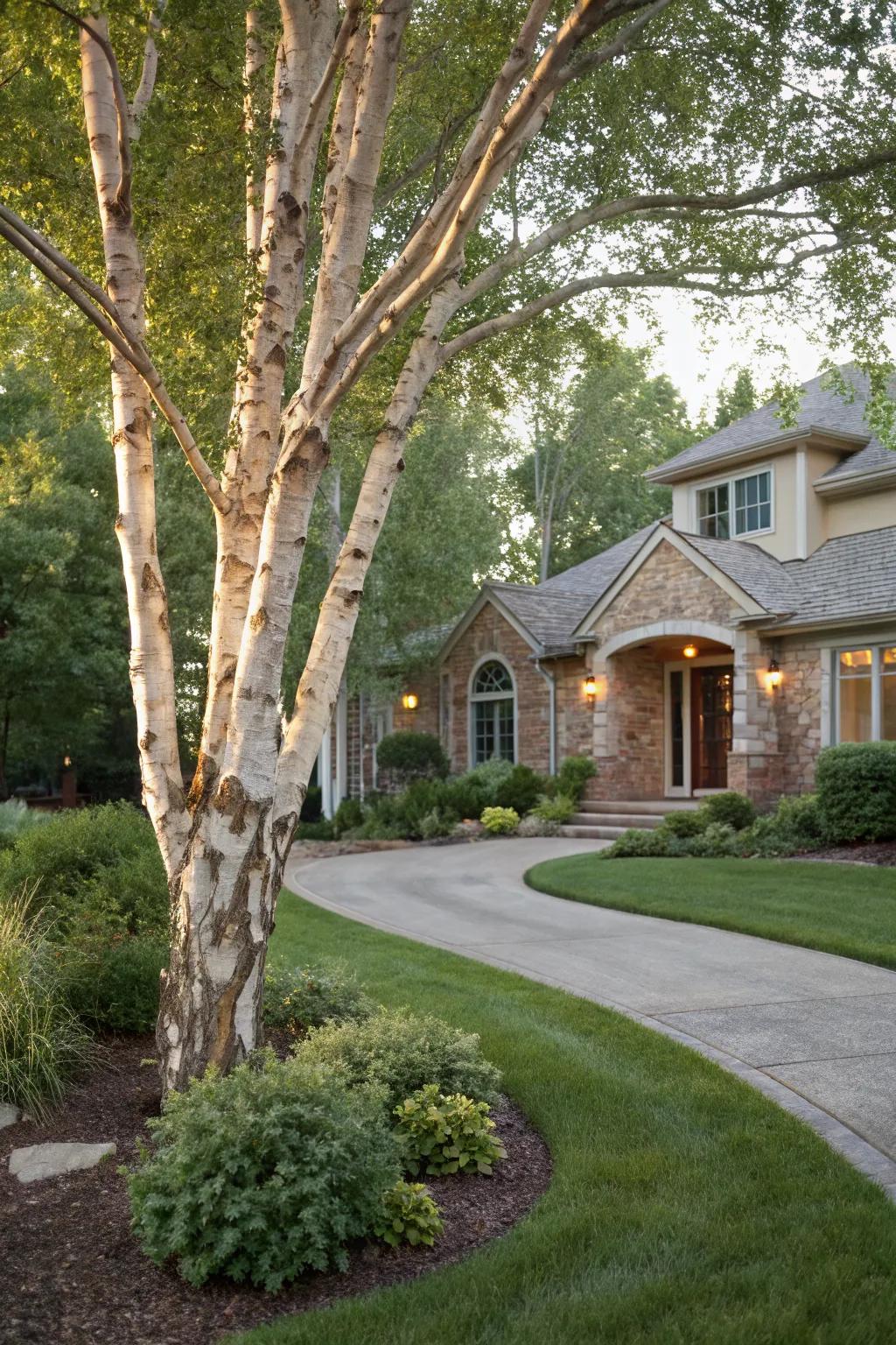 Enhance curb appeal with strategic planting.