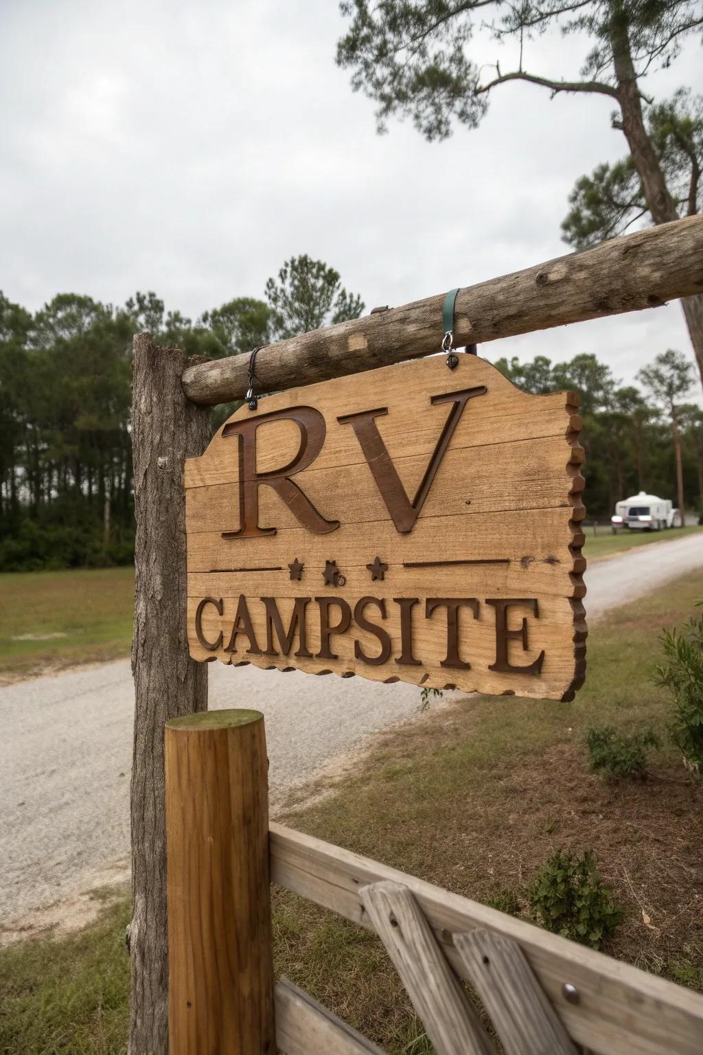 A personalized sign adds a unique touch.