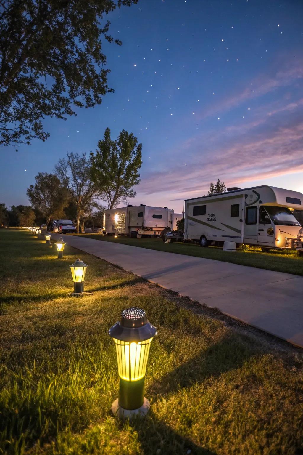 Solar lanterns offer sustainable and portable lighting solutions.
