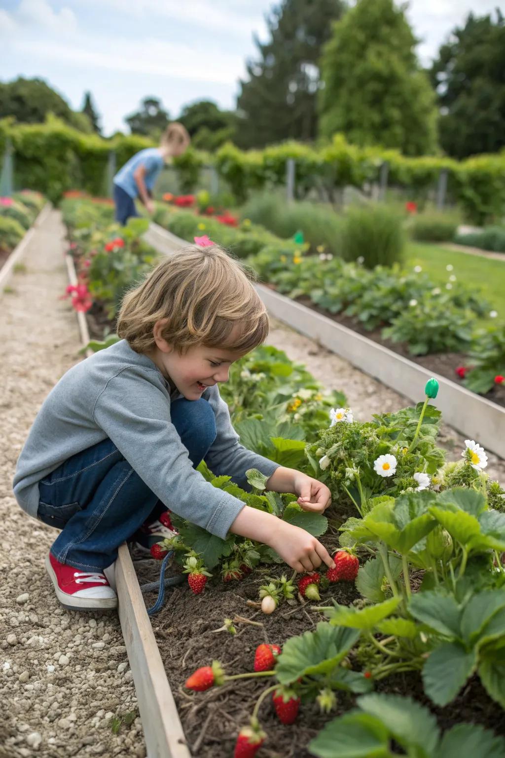 Edible plants offer tasty rewards for young gardeners.