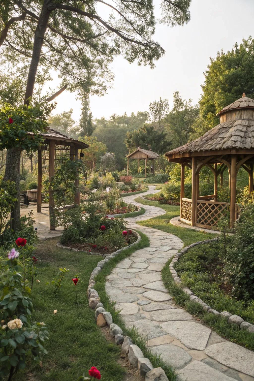 Natural materials create an authentic sensory experience.