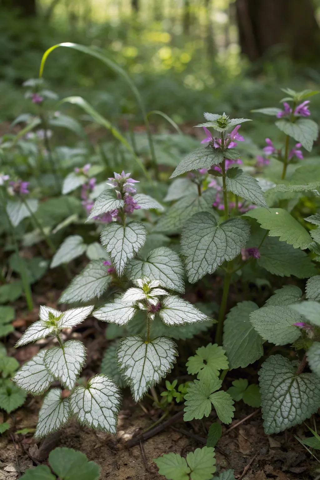Deadnettle adds a silver sheen to your garden.