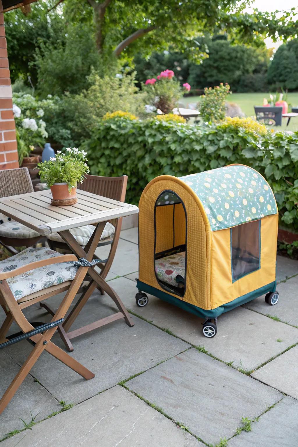 Portable sheds offer flexibility and convenience.