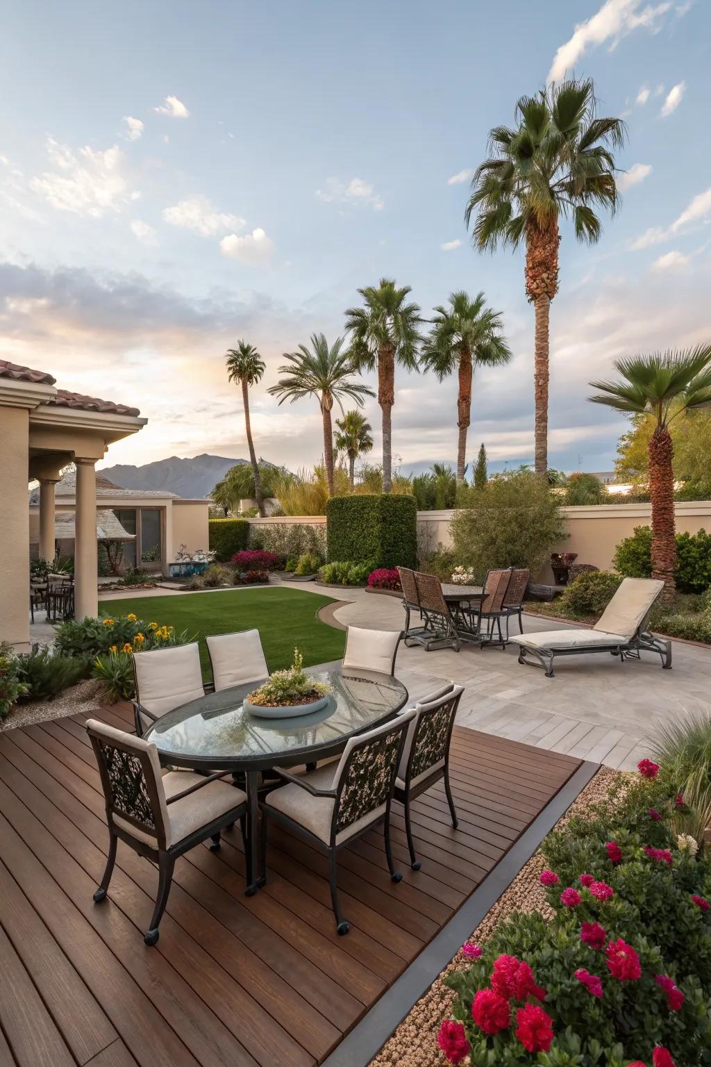 Decks provide a functional outdoor living space.