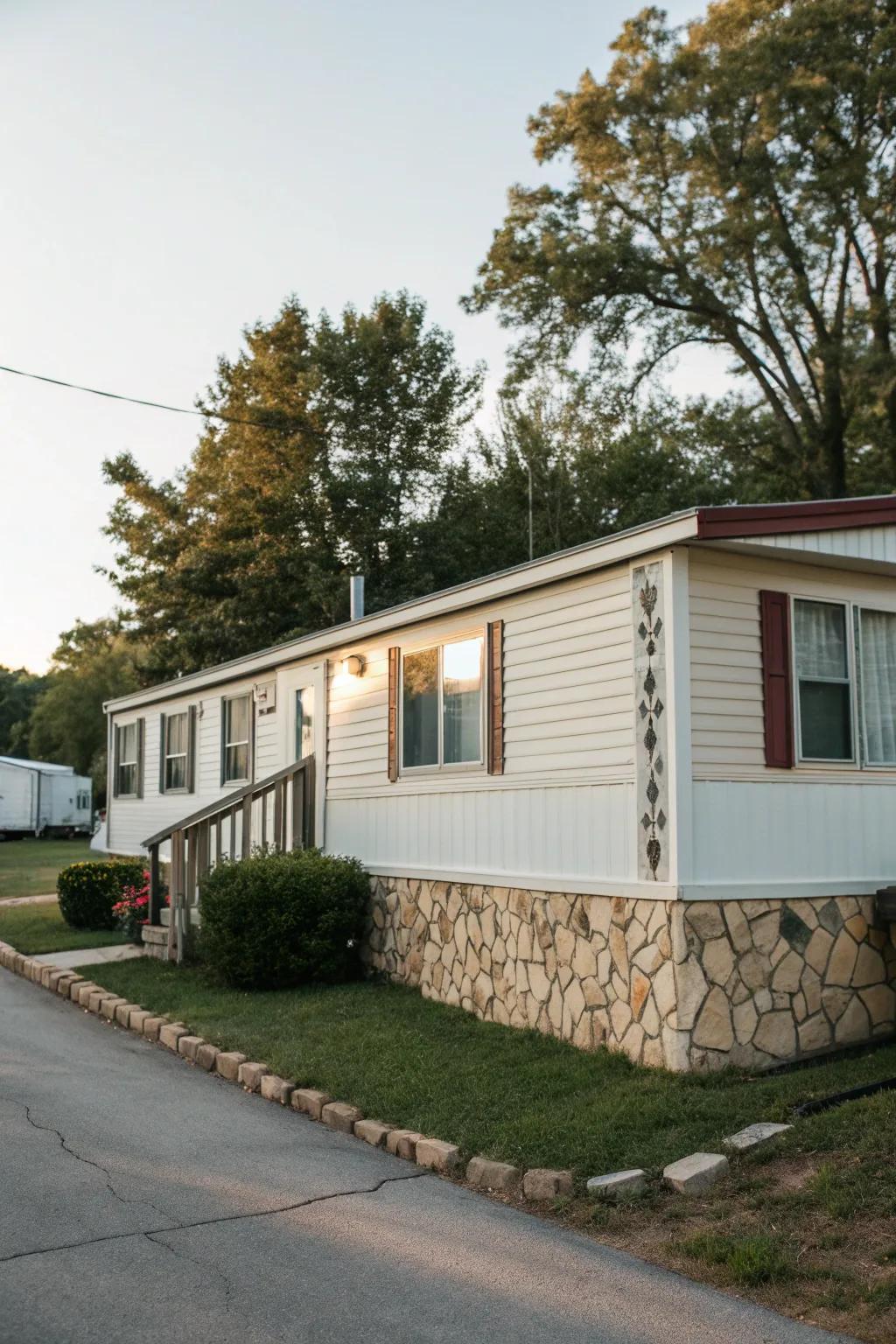 Unique skirting adds character and functionality to your home.