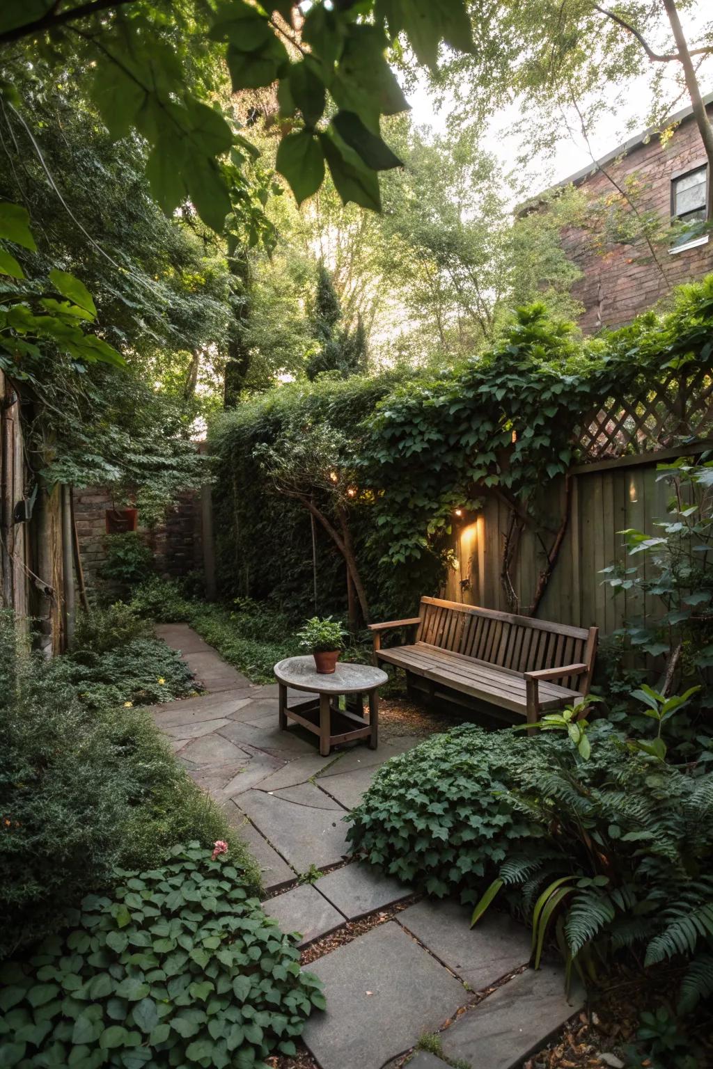 A private retreat on a slope offers peace and privacy.
