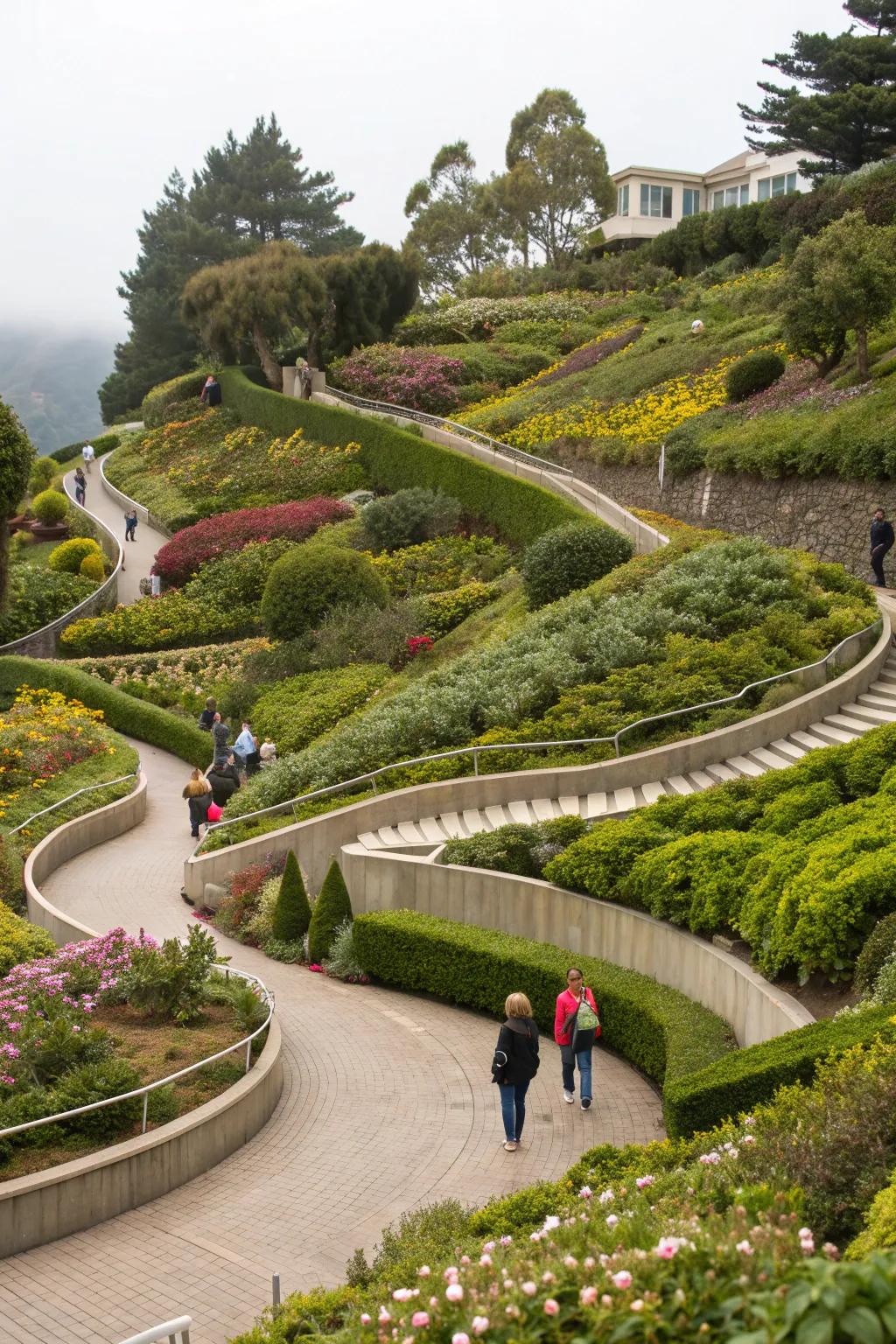 Get creative with your garden layout for a unique look.
