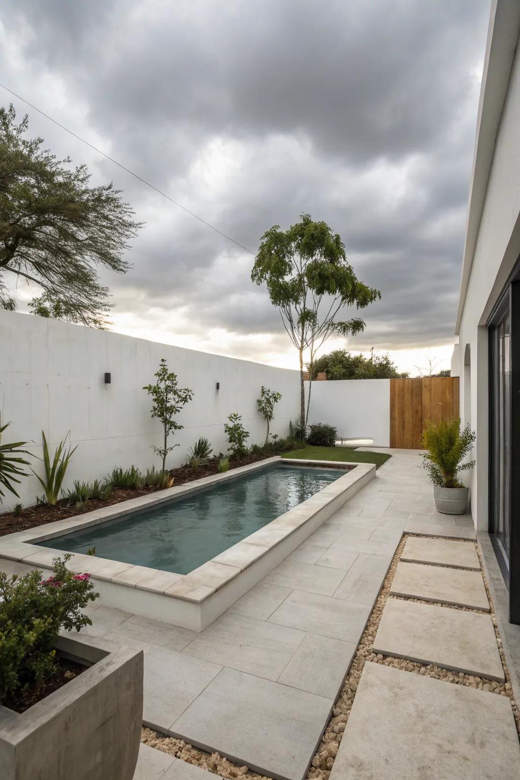 Chic and contemporary with a modern aesthetic.