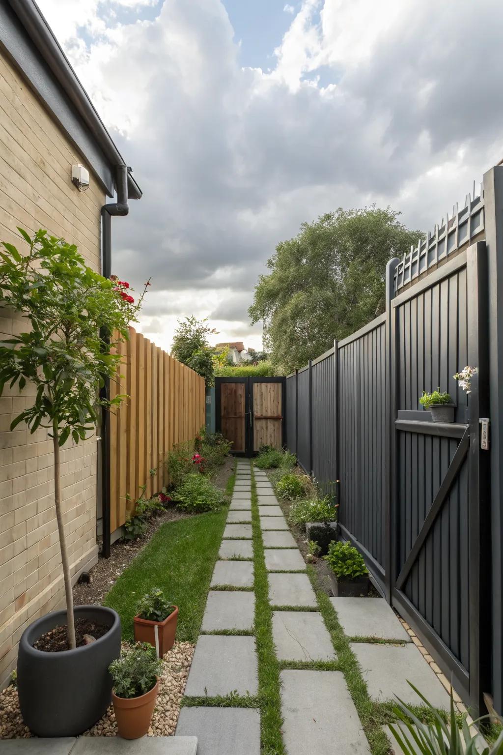 Privacy fences offer a permanent solution for backyard seclusion.