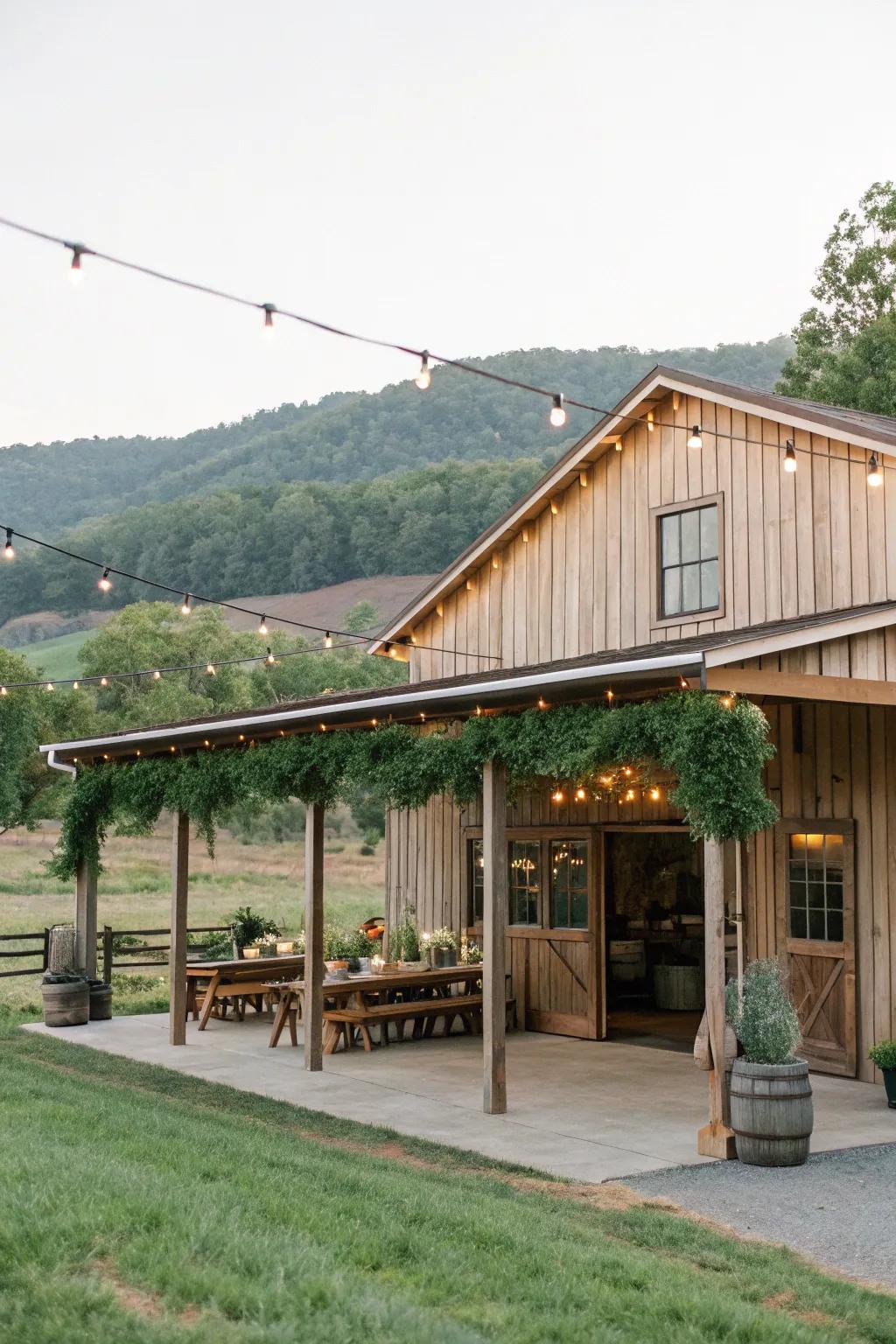 A versatile outdoor overhang perfect for gatherings and relaxation.