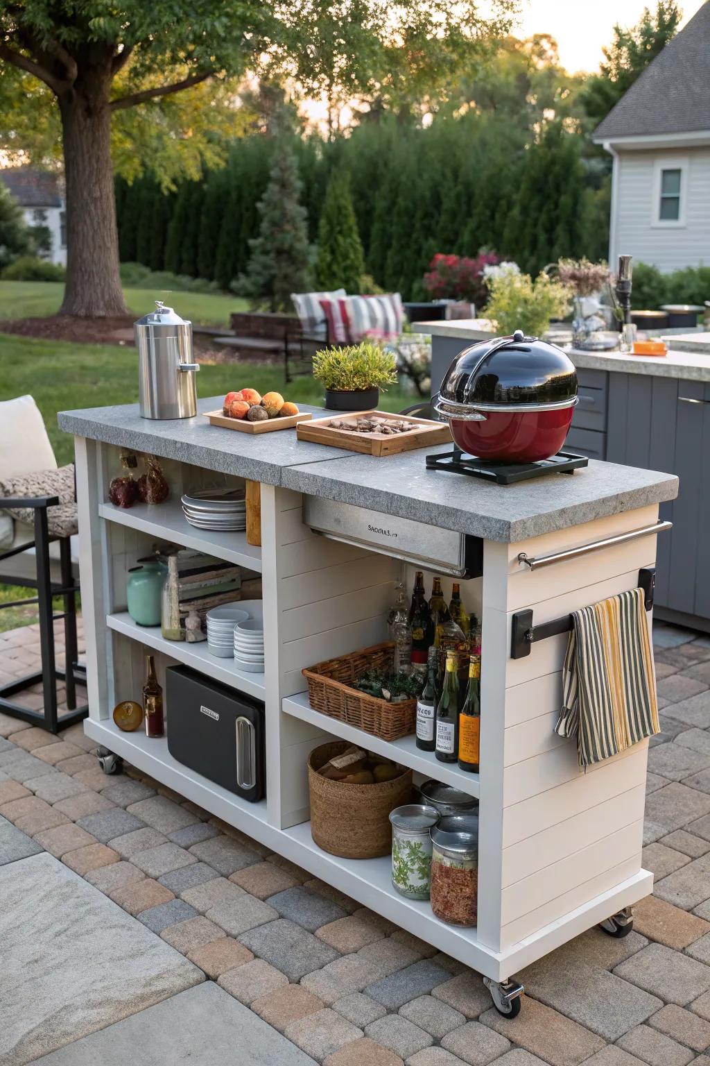 Keep organized with functional accessories.