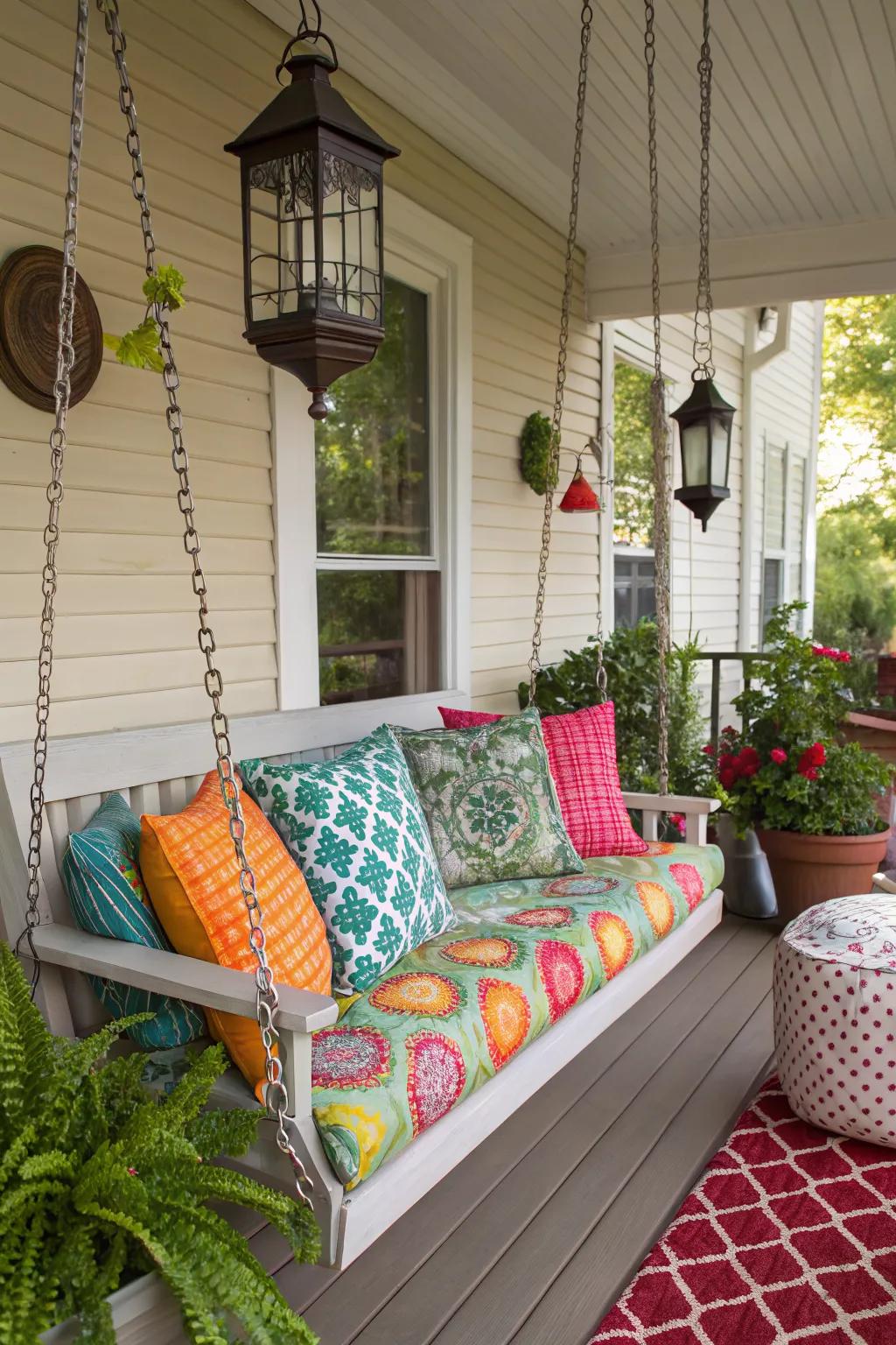 Eclectic colors make a bold statement.