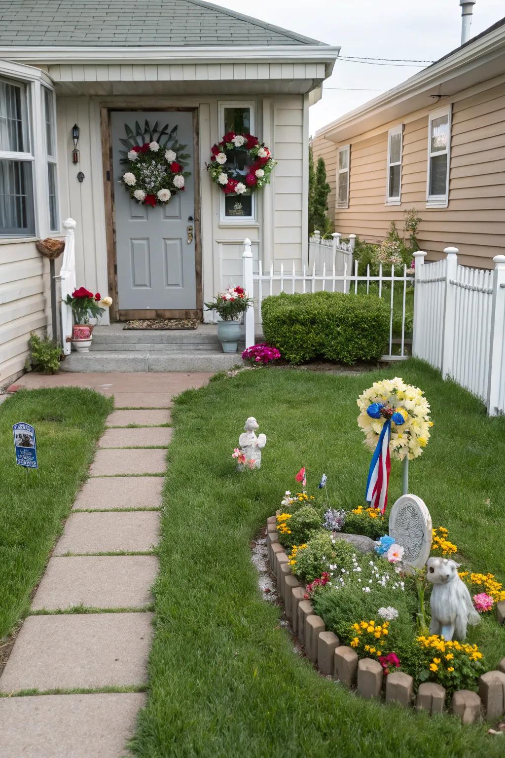 Express yourself with personal touches in your yard.