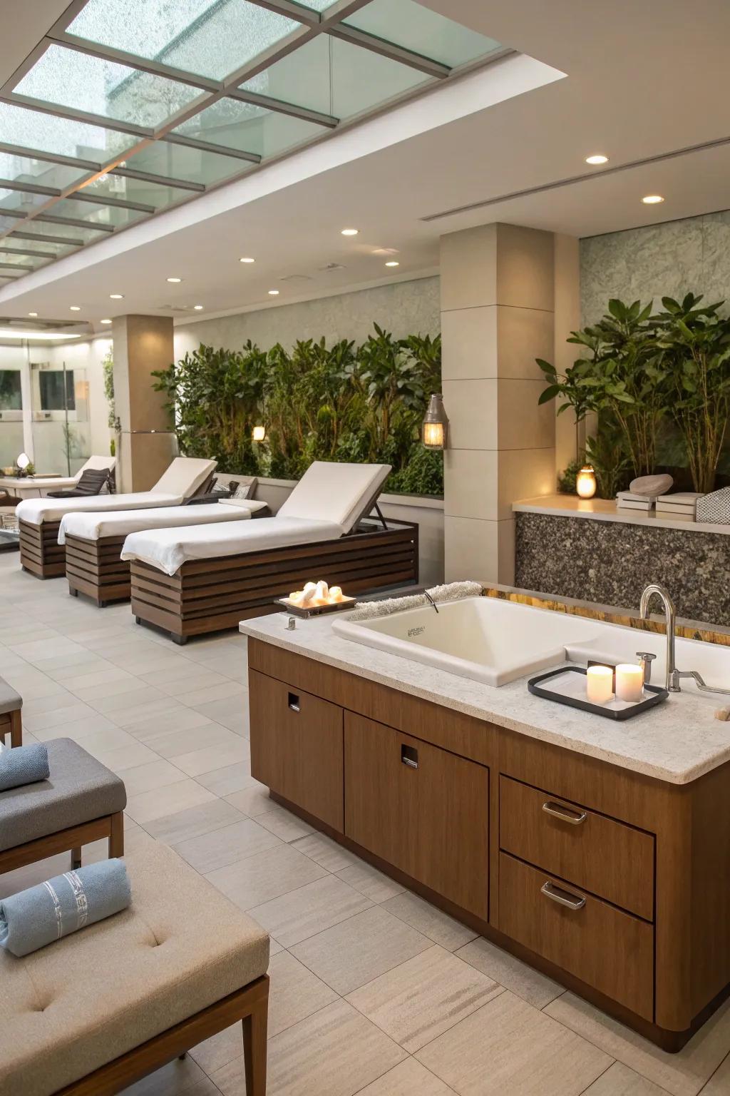 A well-organized layout makes your spa experience effortless.