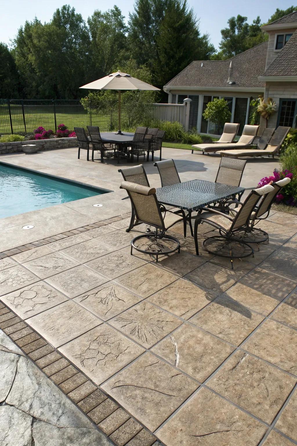 Create distinct areas for a versatile pool deck experience.