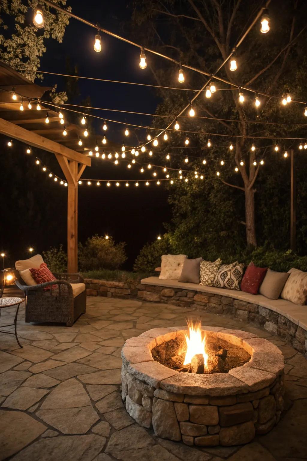 Create a magical ambiance with warm lighting.
