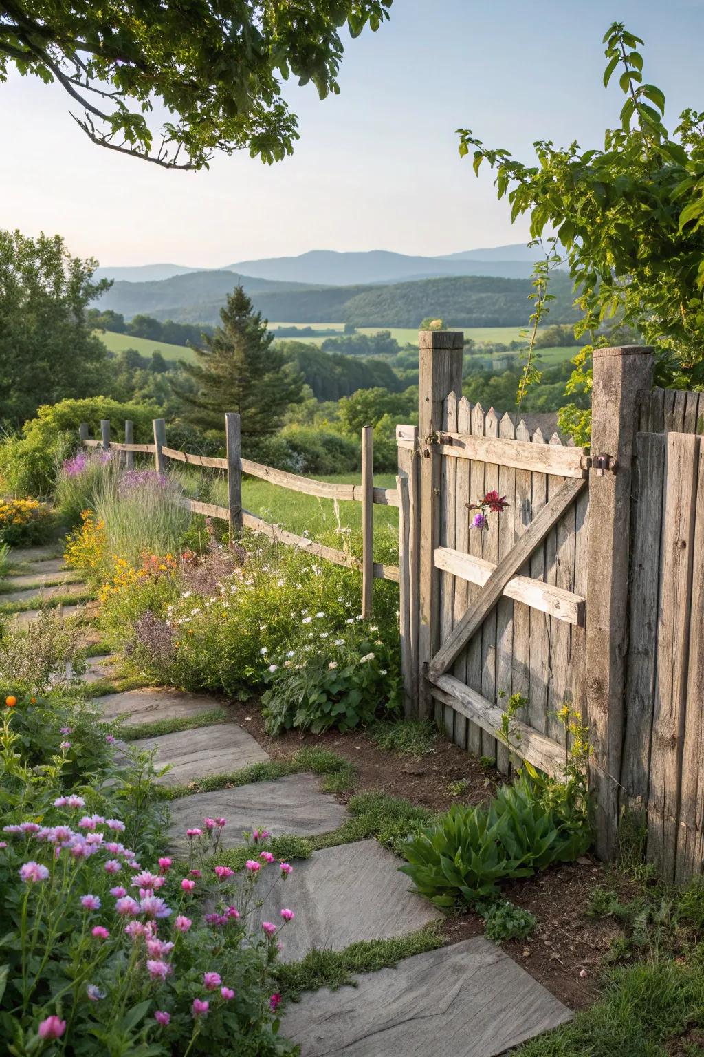 Reclaimed wood: a sustainable option with unique character.