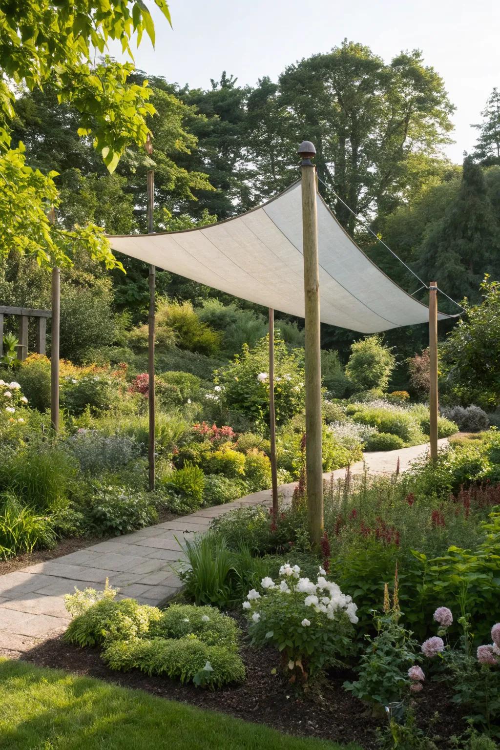 Add a touch of creativity with unique pole placements.