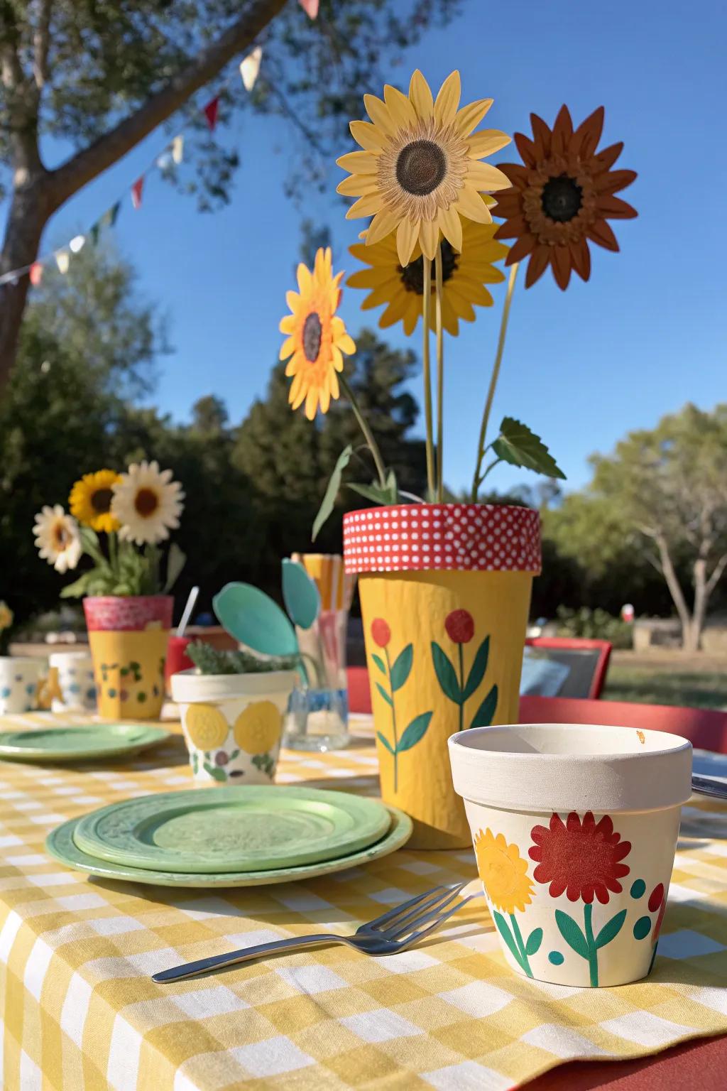 DIY sunflower crafts adding a personal touch
