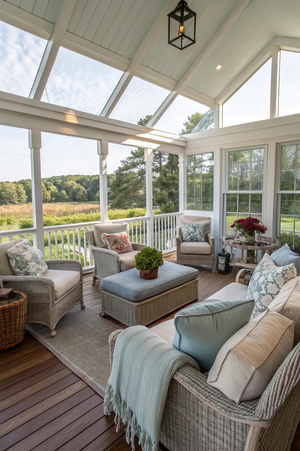 A lounge area designed for comfort and relaxation.