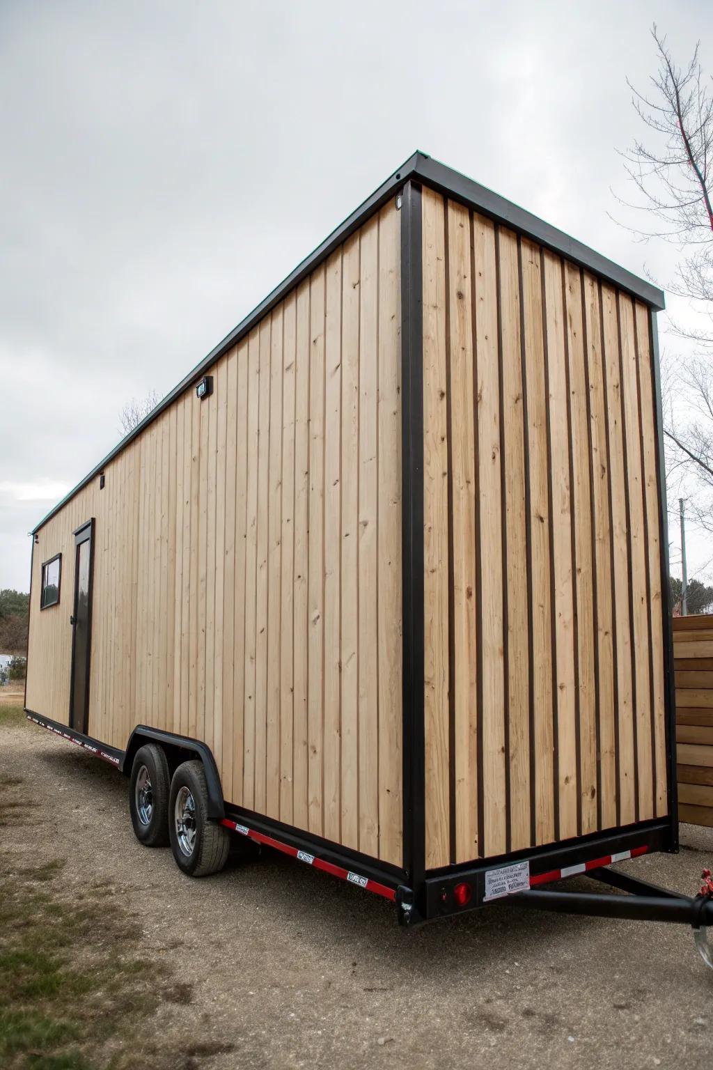 Vertical board and batten for height