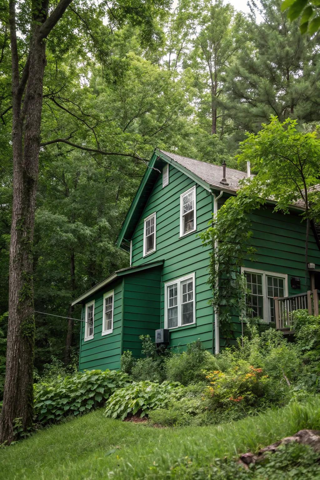 Forest green brings a natural and lush feel.