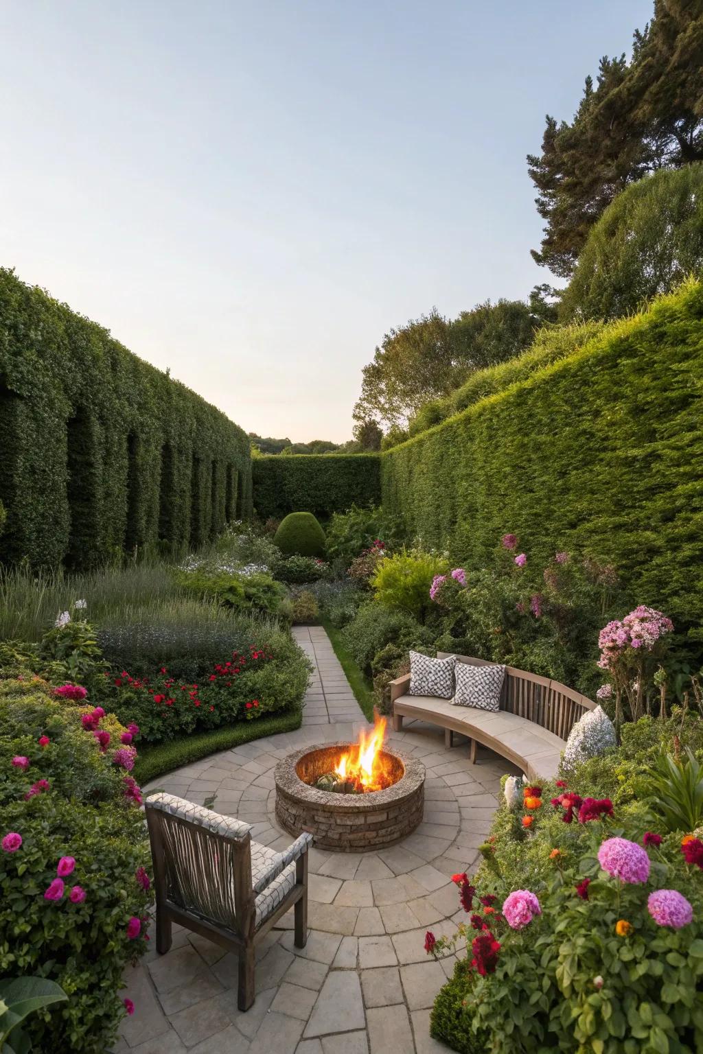 A cozy fire pit perfect for chilly evenings.