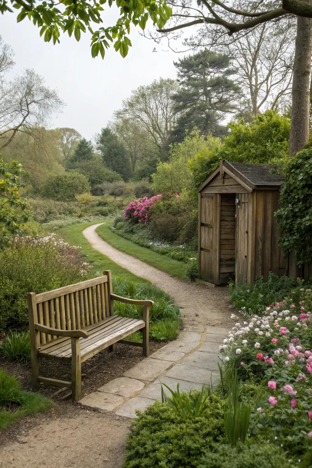 A storage bench cover adds function to your garden.
