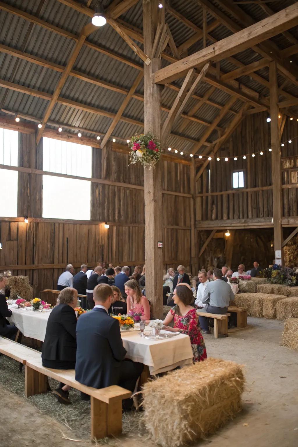 Mixed seating arrangements for added comfort and style.