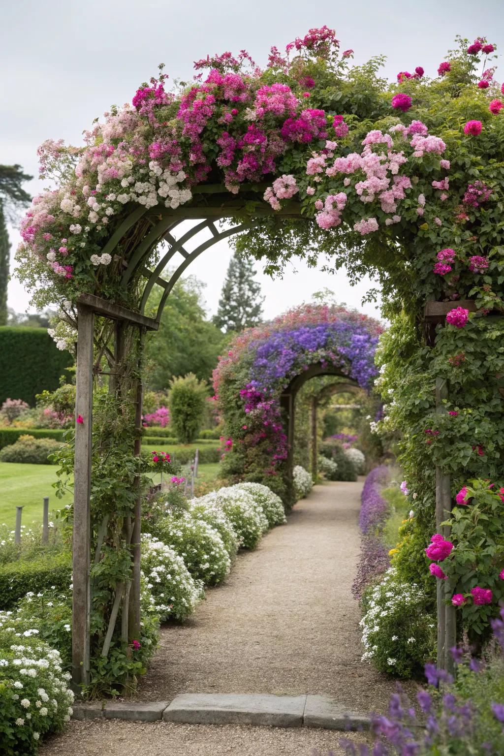 A floral archway that welcomes you in style.