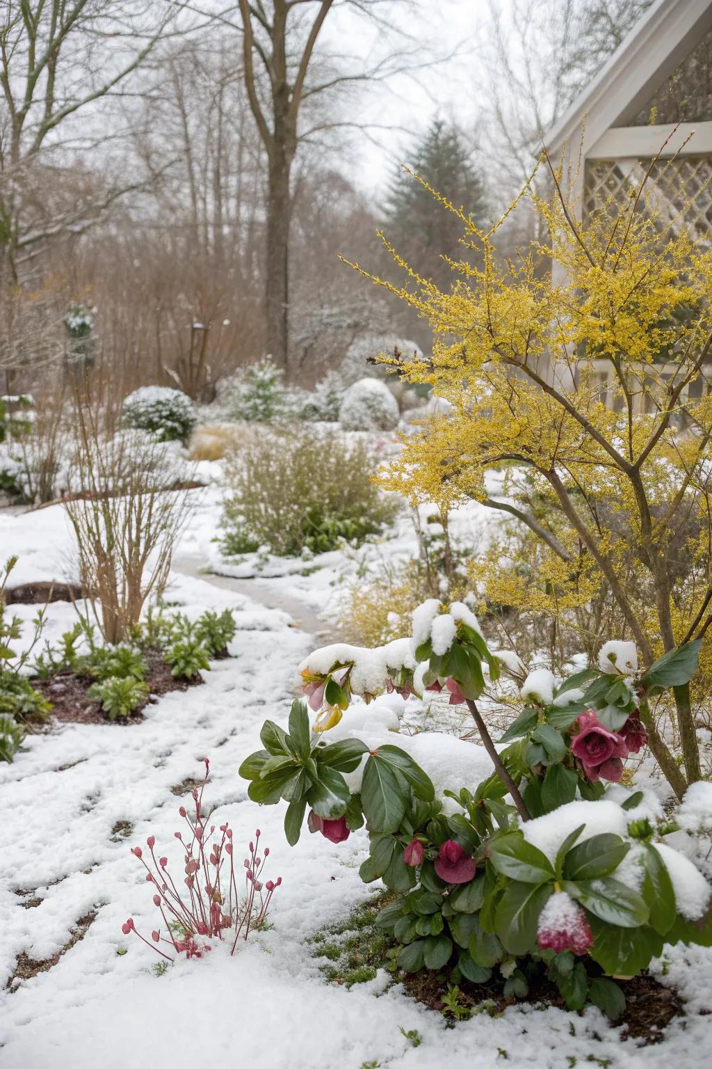 Winter blooms promise the warmth of spring.