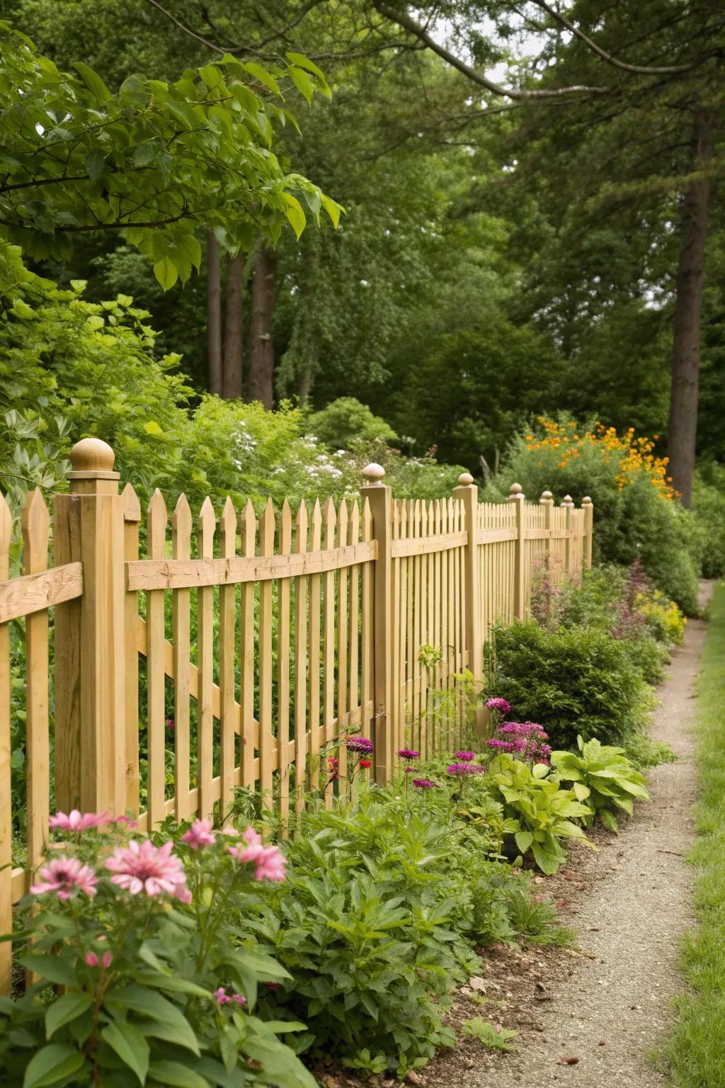 A natural stain finish highlights the wood's natural beauty.