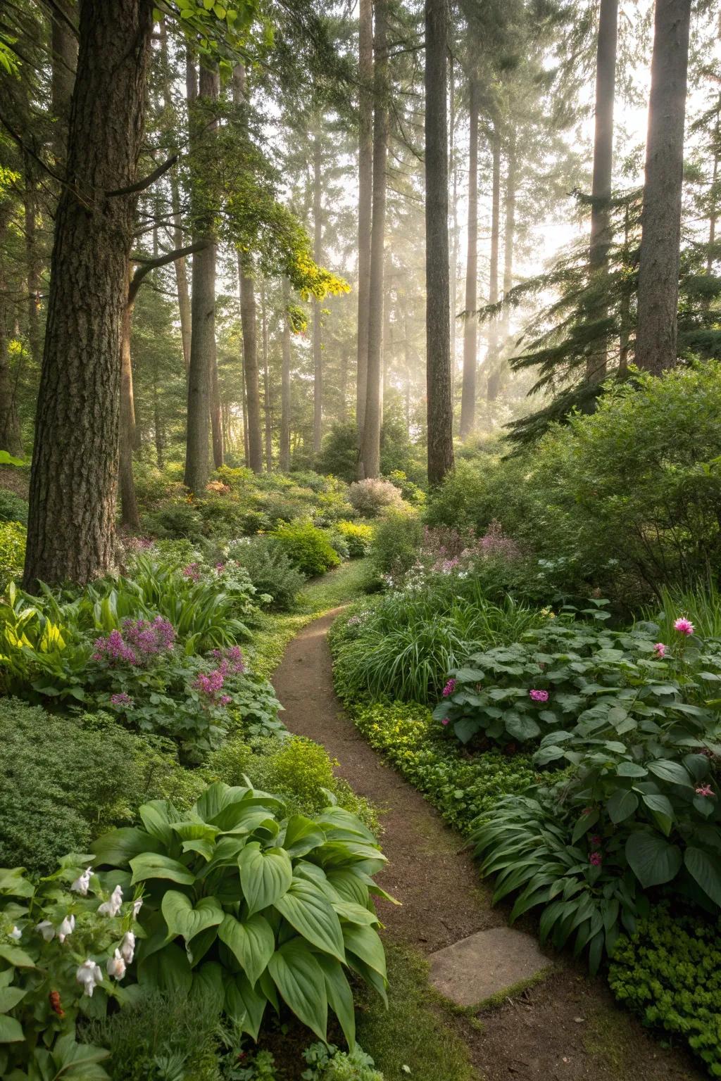 A naturalistic design that seamlessly blends with the surrounding forest.