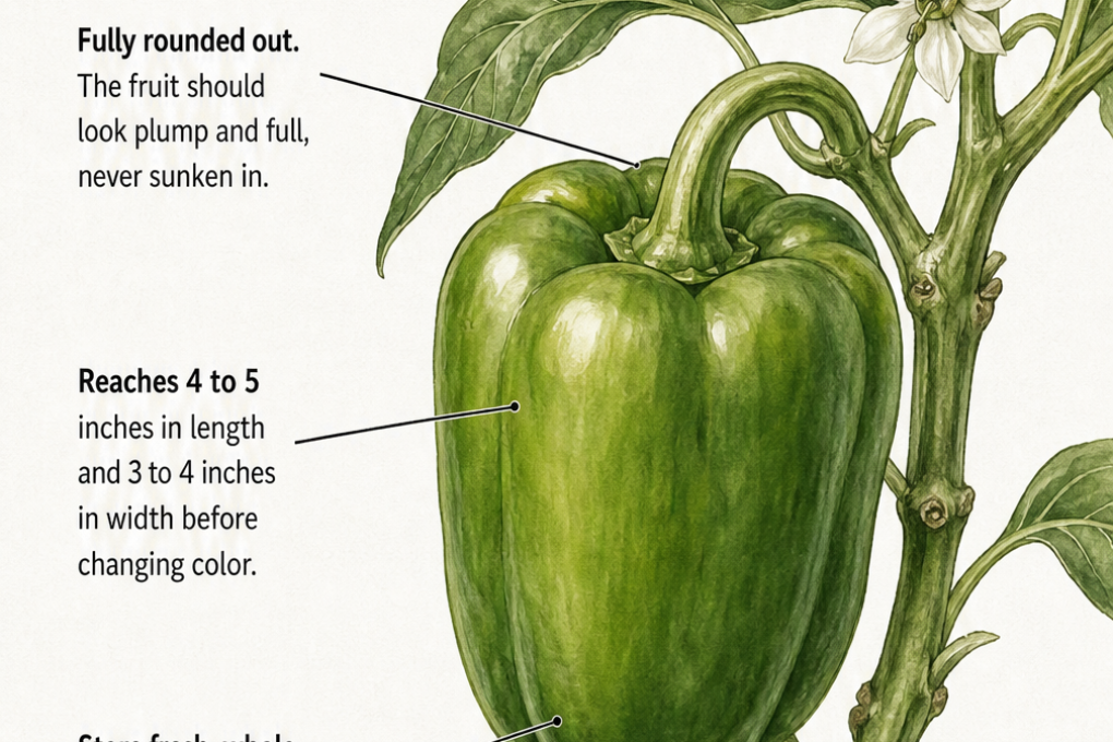 When To Pick Bell Peppers - Infografik Teil 2 - Garden.eco