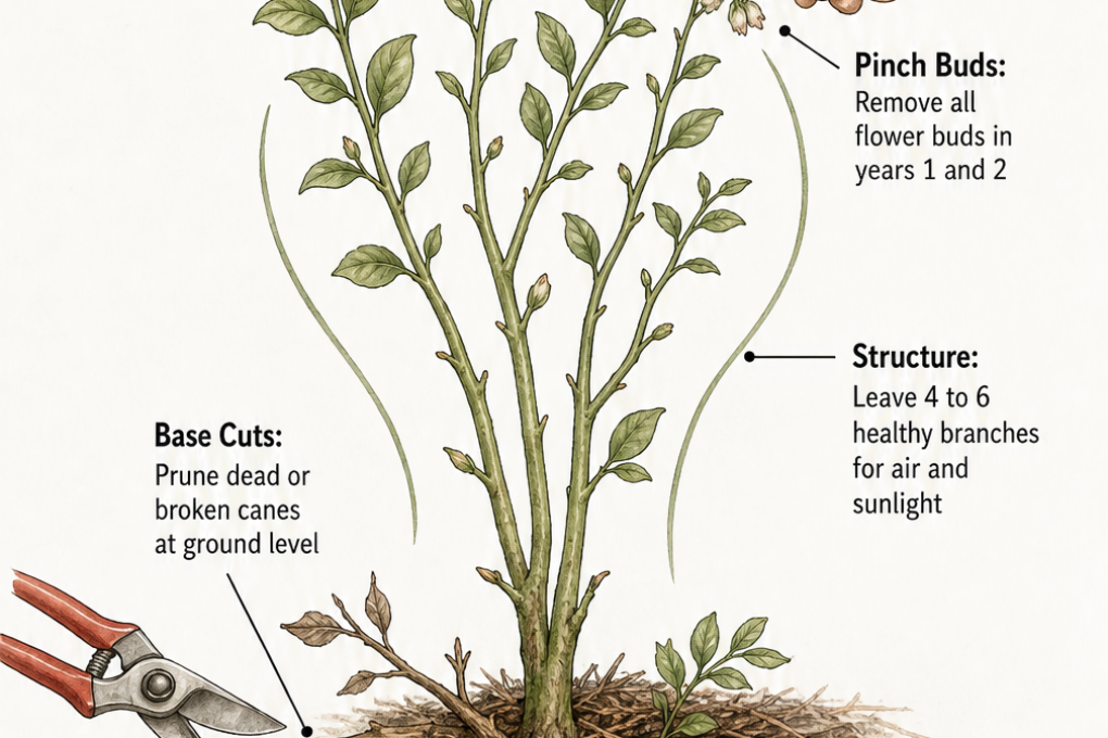 Planting and Care of First Year Blueberry Plants - Infografik Teil 2 ...
