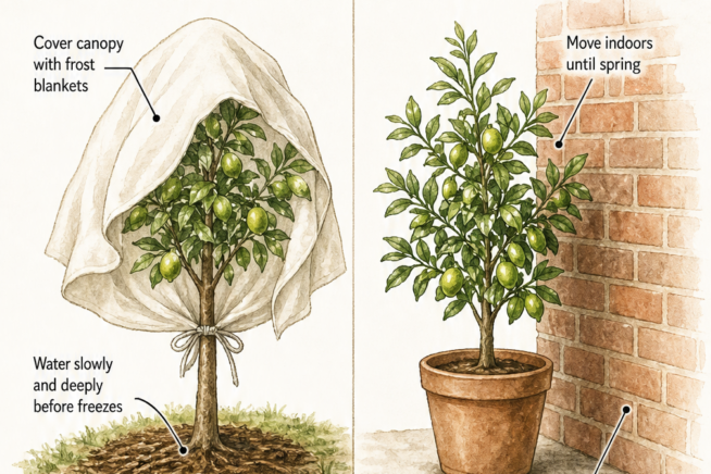 Organic fertilizer application rates and schedules for in-ground and potted lime trees