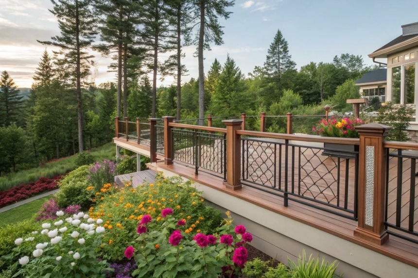 18+ Stylish Black Deck Railing Ideas to Inspire You